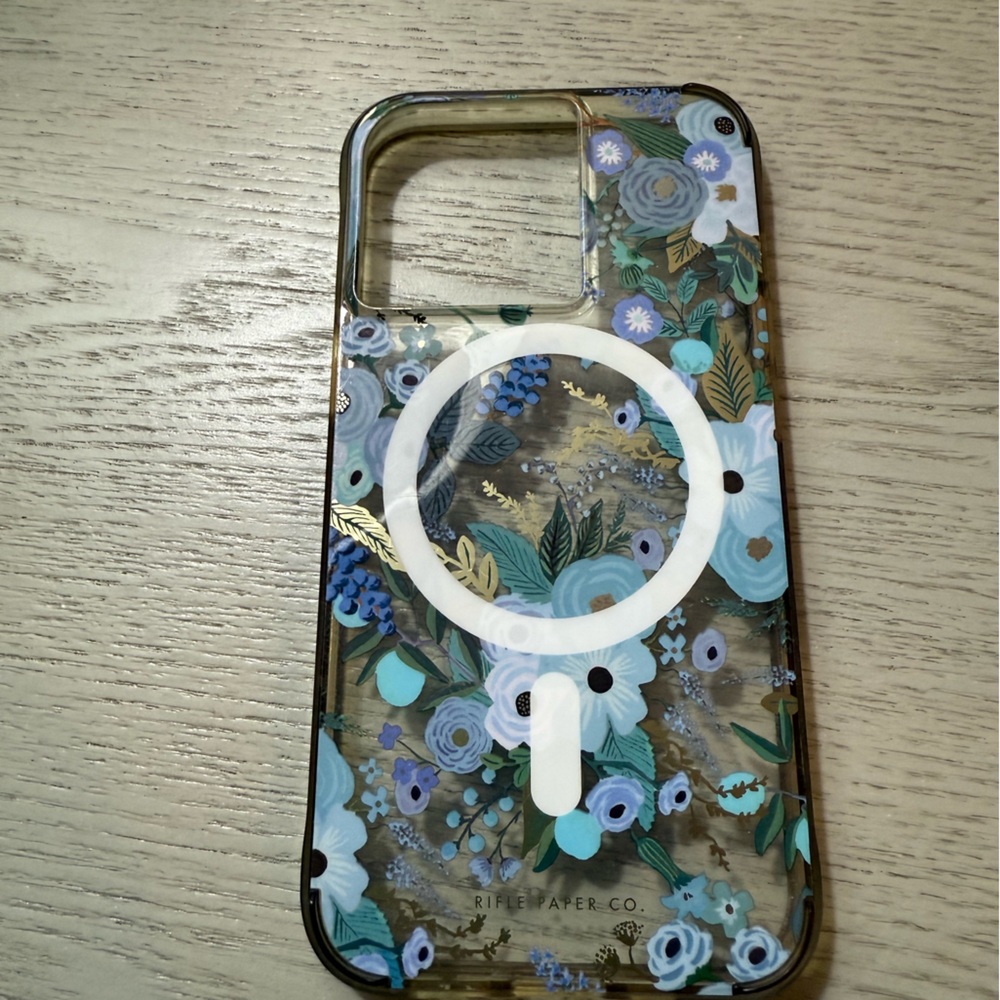 Rifle Paper Co. MagSafe Garden Party Blue iPhone 13 pro max case